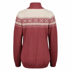 Damen-Sweatshirt mit halbem Reißverschluss in Wooltech