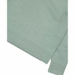 Damen-Sweatshirt mit halbem Reißverschluss in Wooltech