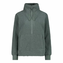 Damen-Sweatshirt mit Half-Zip aus High Loft