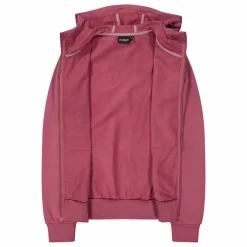 Damen-Sweatshirt mit Reißverschluss und Kapuze aus Baumwollstretch