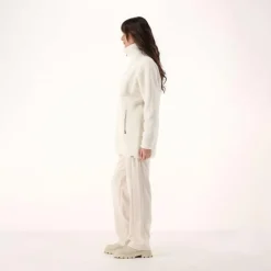 Damen-Sweatshirt mit Reißverschluss aus Teddyfleece