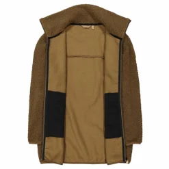 Damen-Sweatshirt mit Reißverschluss aus Teddyfleece