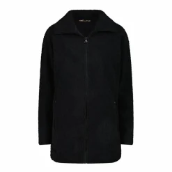 Damen-Sweatshirt mit Reißverschluss aus Teddyfleece