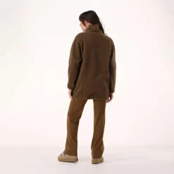 Damen-Sweatshirt mit Reißverschluss aus Teddyfleece