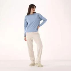 Damen-Sweatshirt mit Rundhalsausschnitt