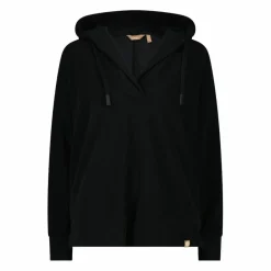 Damen-Sweatshirt ohne Reißverschluss mit fest angebrachter Kapuze