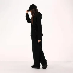 Damen-Sweatshirt ohne Reißverschluss mit fest angebrachter Kapuze