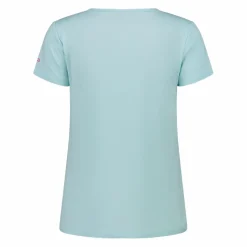 Damen-T-Shirt aus Funktionsgewebe mit Print vorne