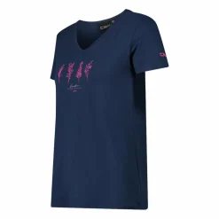 Damen-T-Shirt aus Funktionsgewebe mit Print vorne