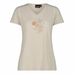 Damen-T-Shirt aus Funktionsgewebe mit Print vorne
