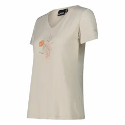 Damen-T-Shirt aus Funktionsgewebe mit Print vorne