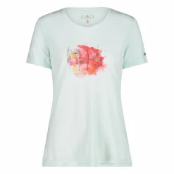 Damen-T-Shirt aus Piqué mit Print vorne