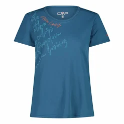 Damen-T-Shirt aus Piqué mit Print vorne