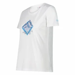 Damen-T-Shirt aus Piqué mit Print vorne