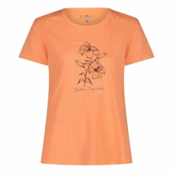 Damen-T-Shirt aus Piqué mit Print vorne