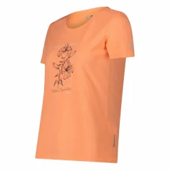 Damen-T-Shirt aus Piqué mit Print vorne