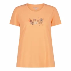 Damen-T-Shirt aus Piqué mit Print vorne