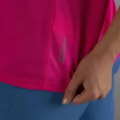 Damen-T-Shirt aus Piqué mit Print vorne