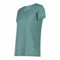 Damen-T-Shirt mit breitem Ausschnitt aus Light Jersey