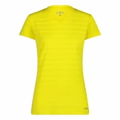 Damen-T-Shirt mit horizontalen Mesh-Einsätzen