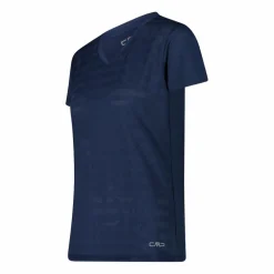 Damen-T-Shirt mit horizontalen Mesh-Einsätzen