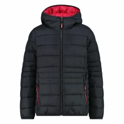 Daunenjacke für Mädchen mit Taftkapuze