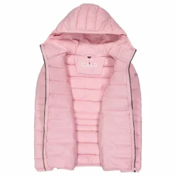 Daunenjacke für Mädchen mit Taftkapuze