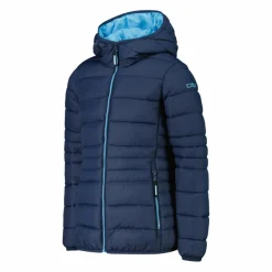 Daunenjacke für Mädchen mit Taftkapuze