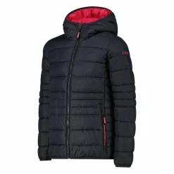 Daunenjacke für Mädchen mit Taftkapuze