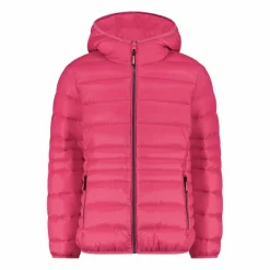 Daunenjacke für Mädchen mit Taftkapuze