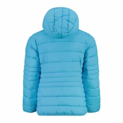 Daunenjacke für Mädchen mit Taftkapuze