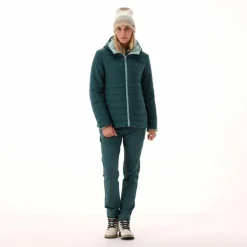 Doubleface-Jacke mit Kapuze für Damen