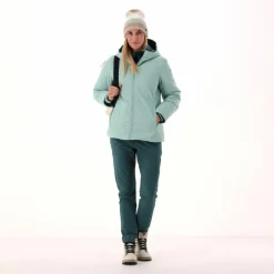 Doubleface-Jacke mit Kapuze für Damen