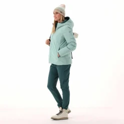 Doubleface-Jacke mit Kapuze für Damen