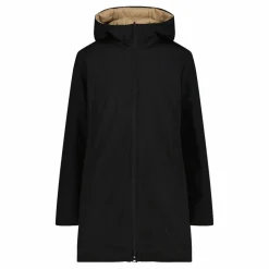 Doubleface-Parka für Damen mit Kapuze