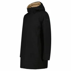 Doubleface-Parka für Damen mit Kapuze