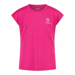 Einfarbiges Jersey-T-Shirt für Mädchen