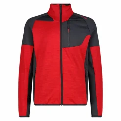 Fleece Grid Tech mit Reißverschluss für Herren meliert