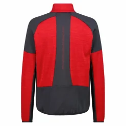 Fleece Grid Tech mit Reißverschluss für Herren meliert