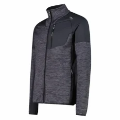 Fleece Grid Tech mit Reißverschluss für Herren meliert