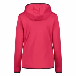 Fleece Grid Tech mit Reißverschluss und Kapuze für Damen