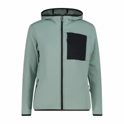 Fleece Grid Tech mit Reißverschluss und Kapuze für Damen