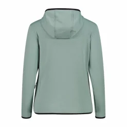 Fleece Grid Tech mit Reißverschluss und Kapuze für Damen