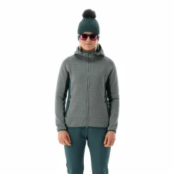 Fleece Knit Tech für Damen mit Kapuze
