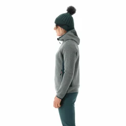 Fleece Knit Tech für Damen mit Kapuze