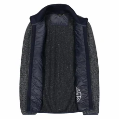 Fleecegefütterte Herrenjacke aus recyceltem Polyester-Melange