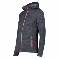 Fleecejacke aus Stretch-Performance mit Kapuze