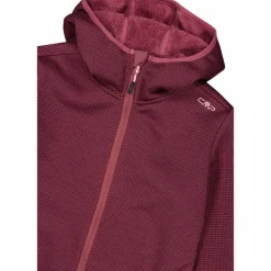 Fleecejacke für Damen aus Knit Tech Melange mit Kapuze