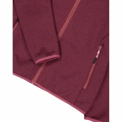 Fleecejacke für Damen aus Knit Tech Melange mit Kapuze