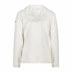 Fleecejacke für Damen mit Kapuze aus Knit Tech Melange